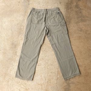 The North Face Mens 36 Cargo Pants Grey Green Lightweight Outdoor Khaki